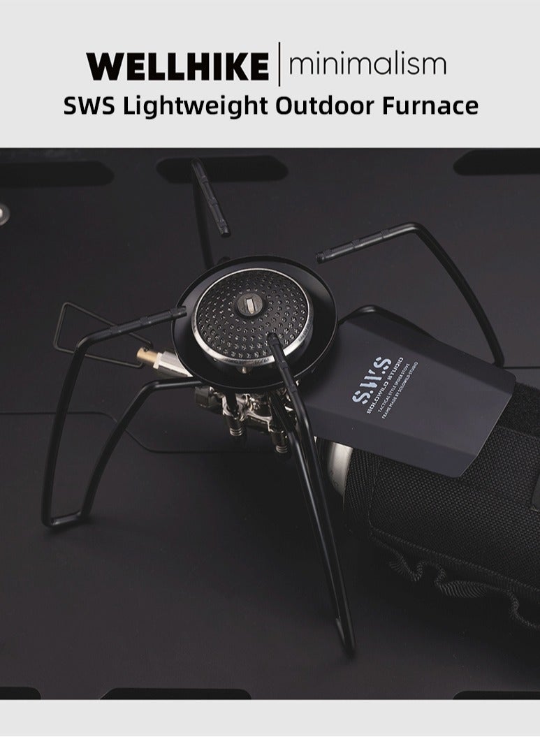 EVEREEN Spider Stove Black Spider Folding Card Stove Camping Tableware Camping Kitchenware Camping Barbecue Stove Gas Stove - Image 2