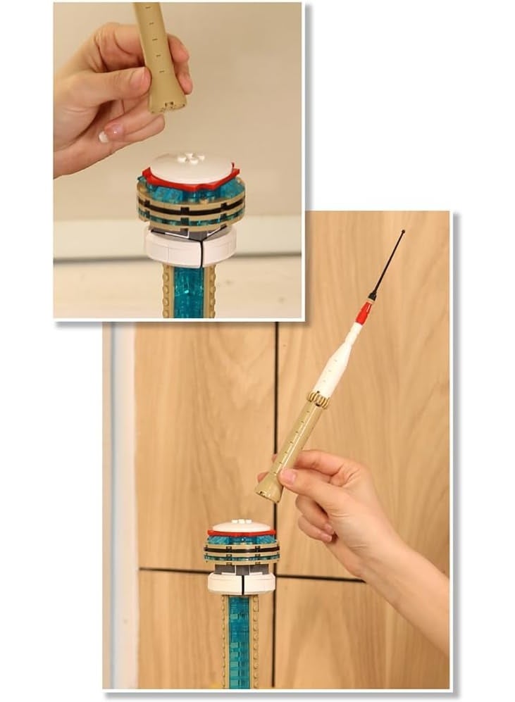 وانج نموذج معماري لتجميع برج سي إن باستخدام المكعبات - Image 5