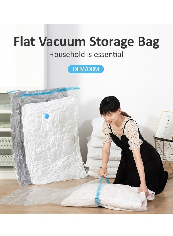 Ayshal 8-Pack Vacuum Storage Bags with Manual Pump, Space Saver Compression Bags for Clothes, Bedding, Duvets, Pillows & Travel – 2 XL (80×100cm), 3 Large (60×80cm), 3 Medium (50×70cm) - Image 2