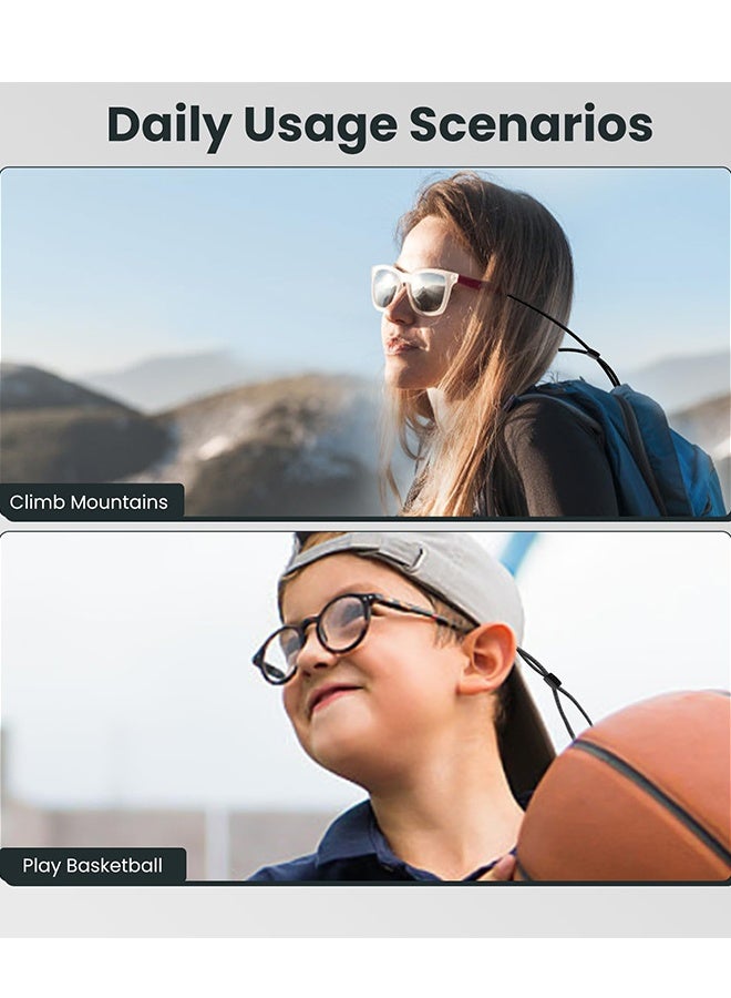 Glasses Straps for Men, Women and Kids, 3 Pcs Adjustable Neck Glasses Retainers, Sports Sunglasses Straps Lanyards - Image 5