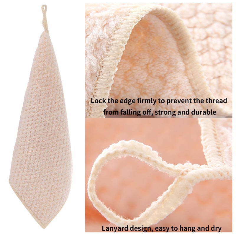 Hipruict Small Towels with Hanging Loop, Hand Dry Towels for Kitchen & Bathroom, Super Absorbent, Soft, Machine Washable Towel Fast Drying, Set of 10 - Image 5