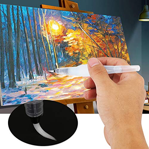 ZJchao Refillable Water Brush Pen, 3Pcs/6Pcs Ink and Paint Art Pens Plus Fill Tool Watercolor Painting Calligraphy Art Crafts Set (3 Pcs Water Brush Pen) - Image 4