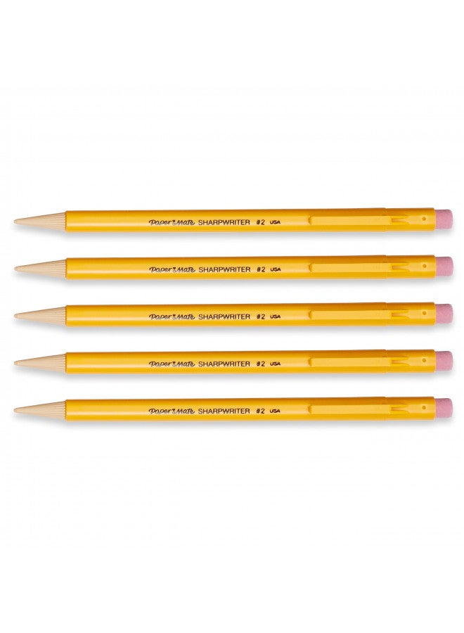 Paper Mate Papermate 3037631PP SharpWriter Mechanical Pencils, Twistable Tip, 0.7 Mm, Pack of 1 Blister, Total 5 Pencils - Image 2