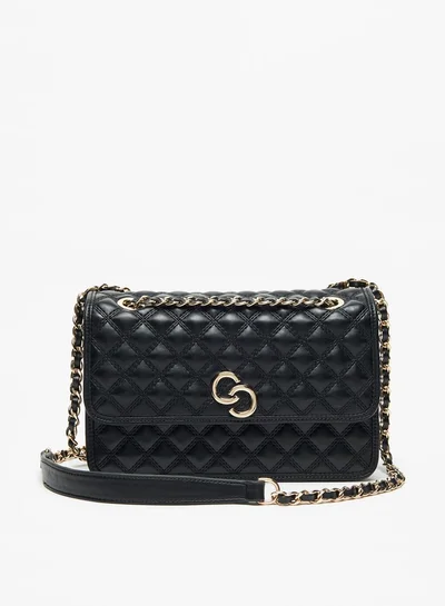 Celeste Women's Quilted Crossbody Bag with Chain Link Strap