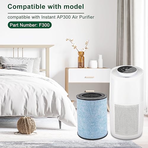 Katerelis 2 Pack for Instant AP300 Filter Replacement, True and Activated Carbon Filter, Compatible with Instant AP300, Compare to F300 Filter - Image 2