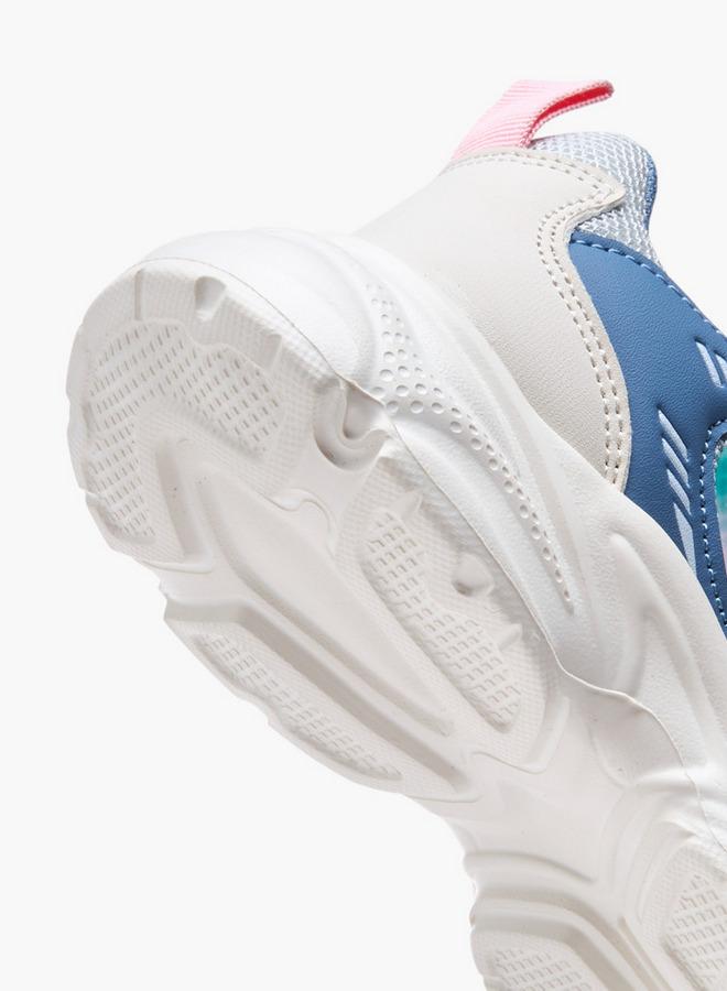 Flora Bella By Shoexpress Colourblock Sneakers with Hook and Loop Closure - Image 4