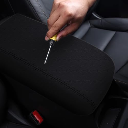 faccaibbg Armrest for 2017-2021 Hyundai Tucson Accessories Black Arm Rest Cover for Car Hyundai Tucson Center Console Cover 2017 2018 2019 2020 2021. - Image 4