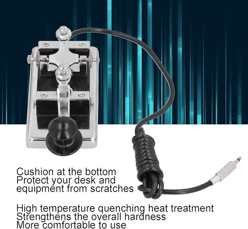 Asixxsix Heavy Morse Code Telegraph Key For Radio Communication And Teaching - Image 5