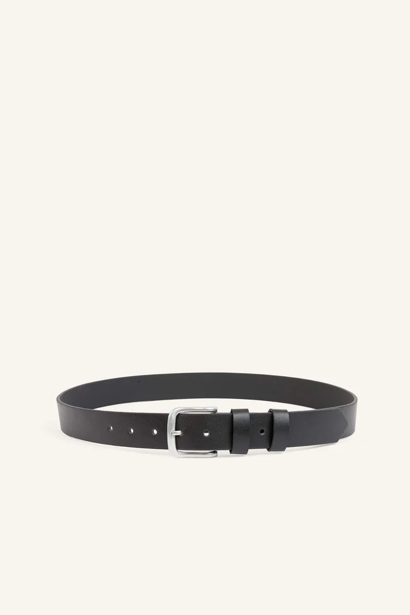 ديفاكتو Man Rectangle Clasp Faux Leather Classic Belt