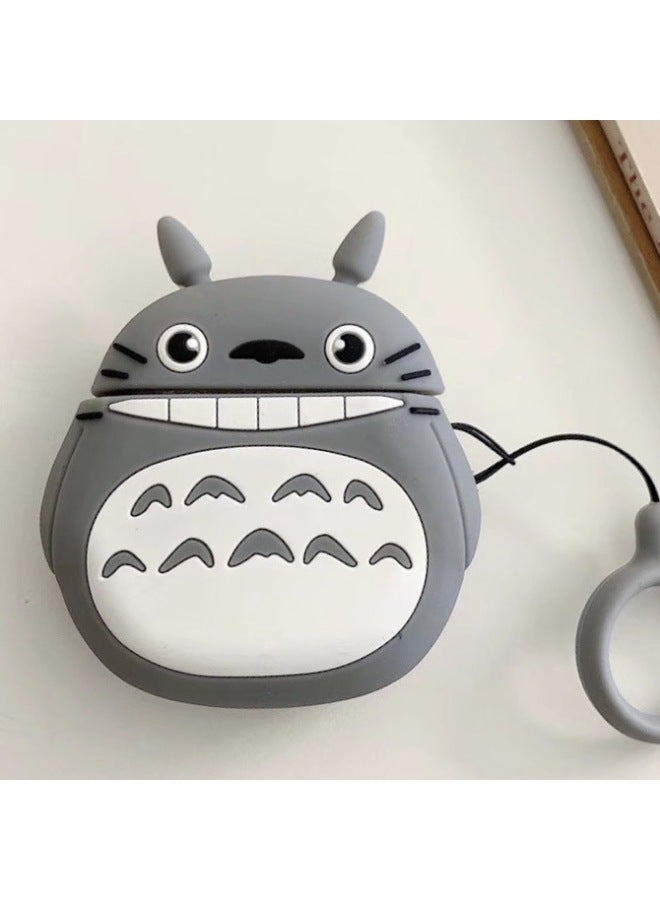For Huawei FreeBuds SE2 Cartoon Wireless Bluetooth Headset Huawei SE3 Cute Silicone Protective Cover-Color:Totoro + Ring-Model:Huawei Freebuds Se2  - Image 1