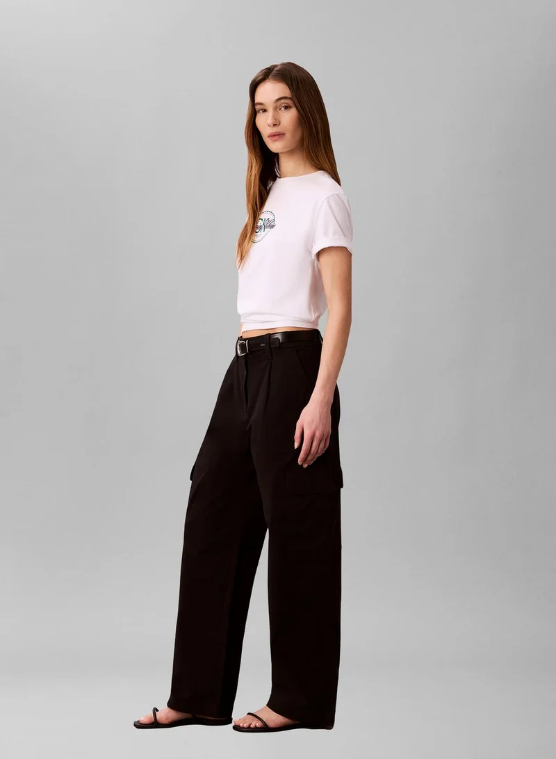 Calvin Klein Jeans Black Casual Cargo Pants for Women | Best Price UAE