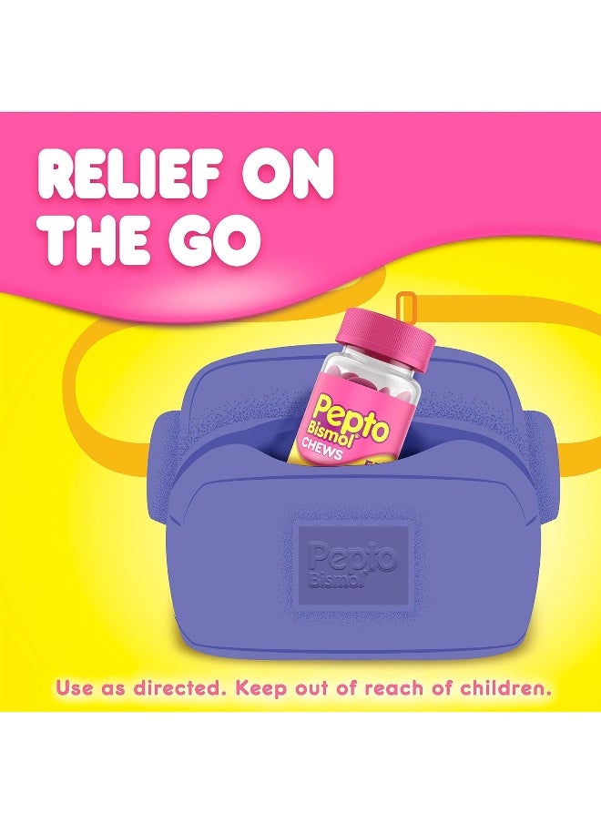 Pepto Bismol - Pack Of 3 Fast And Effective Digestive Relief From Nausea, Heartburn, Indigestion, Upset Stomach, Diarrhea, 24 Chewable Tablets - Image 1