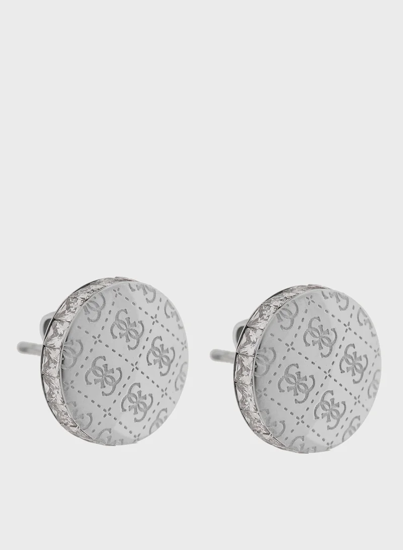 GUESS Ladies ER SIDE CRYSTALS 4G STUDS