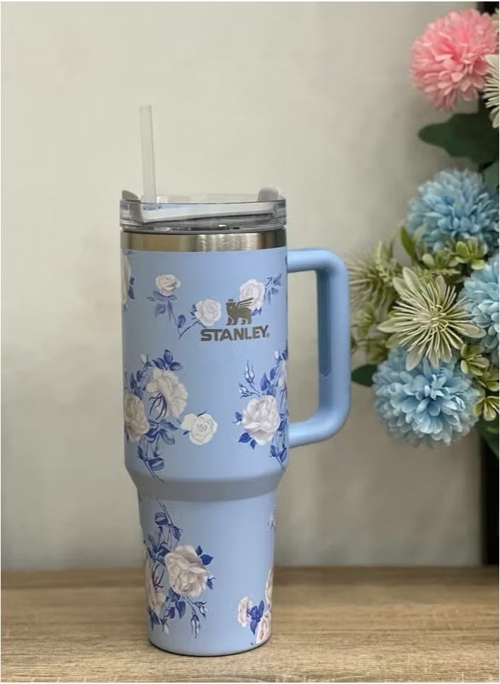 Stanley Quencher H2.0 FlowState™ Stainless Steel (40oz) Vacuum Insulated Tumbler with Leak-Resistant Lid & Reusable Straw – Marble Design | BPA-Free Eco-Friendly Travel Mug for Hot, Cold, or Iced Drinks | Ideal for Office, Gym & On-the-Go Use** - Image 5