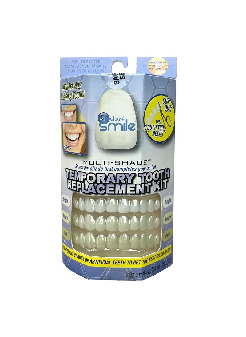 Instant Smile Instant Smile MULTISHADE Patented Temporary Tooth Repair Kit. A Realistic Looking Fix for a Missing or Broken Tooth. 