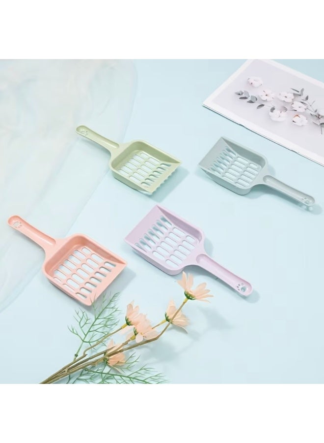Multicolor Plastic Cat Litter Scoop – Litter Box Cleaning Tool with Wide Slots for Fast Sand Sifting and a Comfortable Handle - Image 2