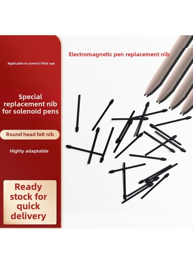Suitable For Learning And Thinking Stylus Pen Nib Learning Machine Felt Nib Replacement Refill Electromagnetic Pen Nib-Color:Black  - Image 4