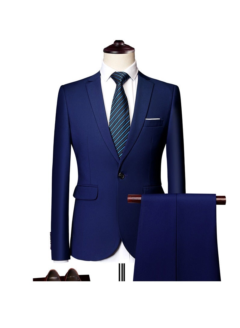 KUYING New Slim Fit Suit Set 