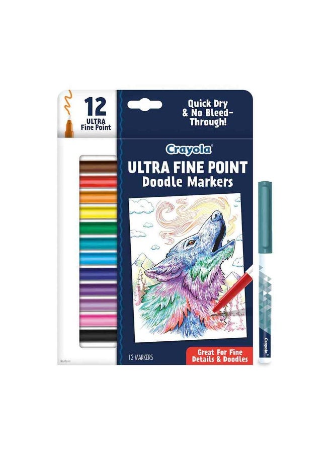 Crayola Ultra Fine Point Doodle Markers (12 Count) - Image 3