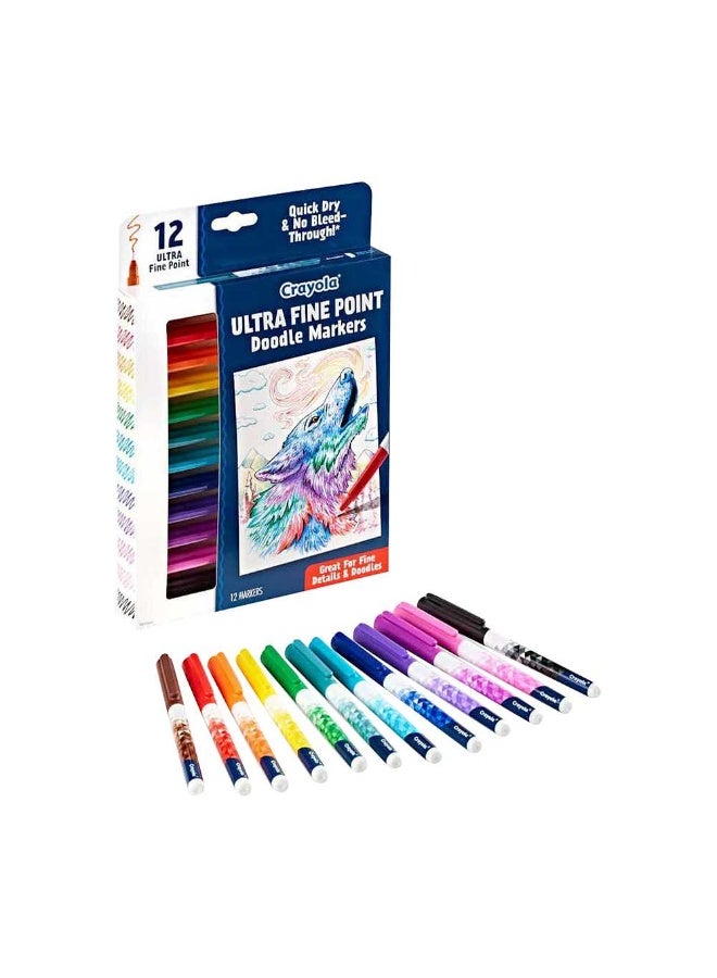 Crayola Ultra Fine Point Doodle Markers (12 Count) - Image 2