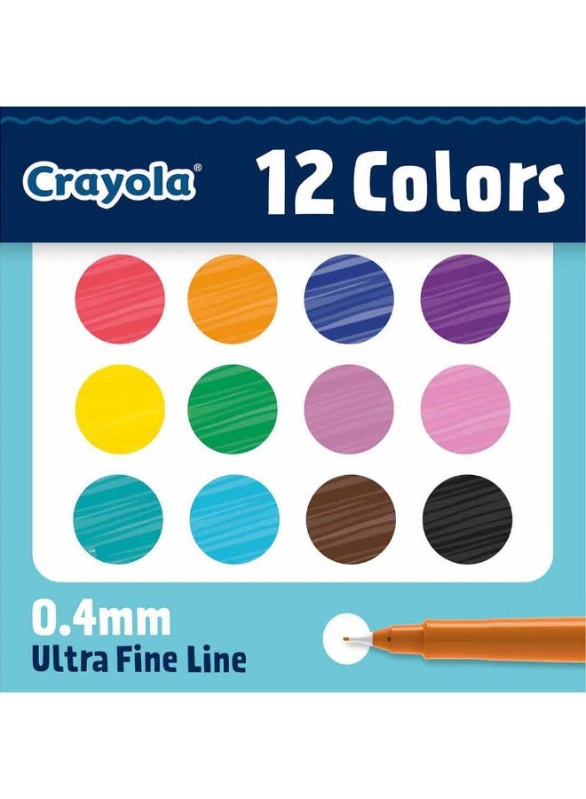 Crayola Ultra Fine Point Doodle Markers (12 Count) - Image 1