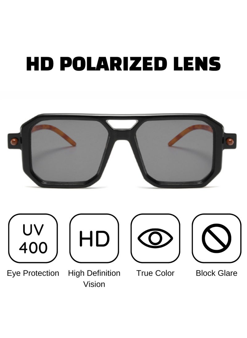 Urban Utility - Stylish Square Large Sunglasses for Women And Men, Durable, UV Protection, Trendy Eyewear, High-Quality Glasses, Fashionable Eyeglasses, Classic Shades, Designer Eyewear - Image 1