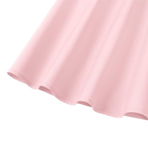 GOOBGS Women's 1950s Retro Vintage Spaghetti Strap Cocktail Swing Dresses with Pockets Pink S - Image 5