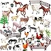 Yowlieu Realistic Farm Animal Figures Toys 44 Pcs Plastic Farm Figurines Playset Includes Fences Mini Farm Animal Cake Topper Learning Toy Set for Kids Toddlers - Image 3