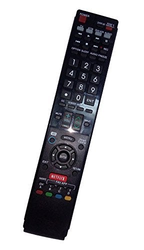 JustFine Replaced Remote Control Compatible for Sharp LC70LE745U LC-70LE650U LC-60LE830U LC70LE835 LC60LE830 AQUOS LED LCD HD TV with Netflix 3D Button - Image 3