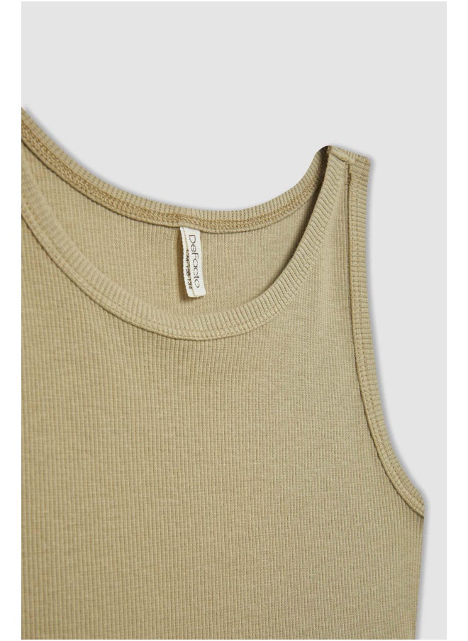 DeFacto - Girl Slim Fit Sleeveless Knitted Top - Image 1