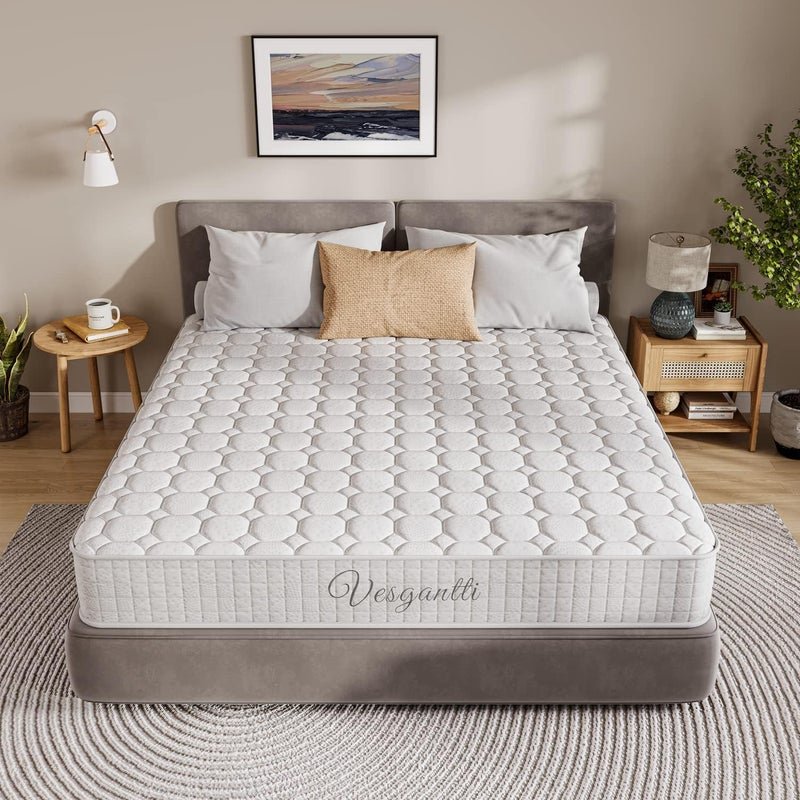 Vesgantti 90x190cm Mattress, 24cm Pocket Sprung Mattress with Breathable Foam and Individually Pocket Spring - Medium, Standard Tight Top Collection - Image 1