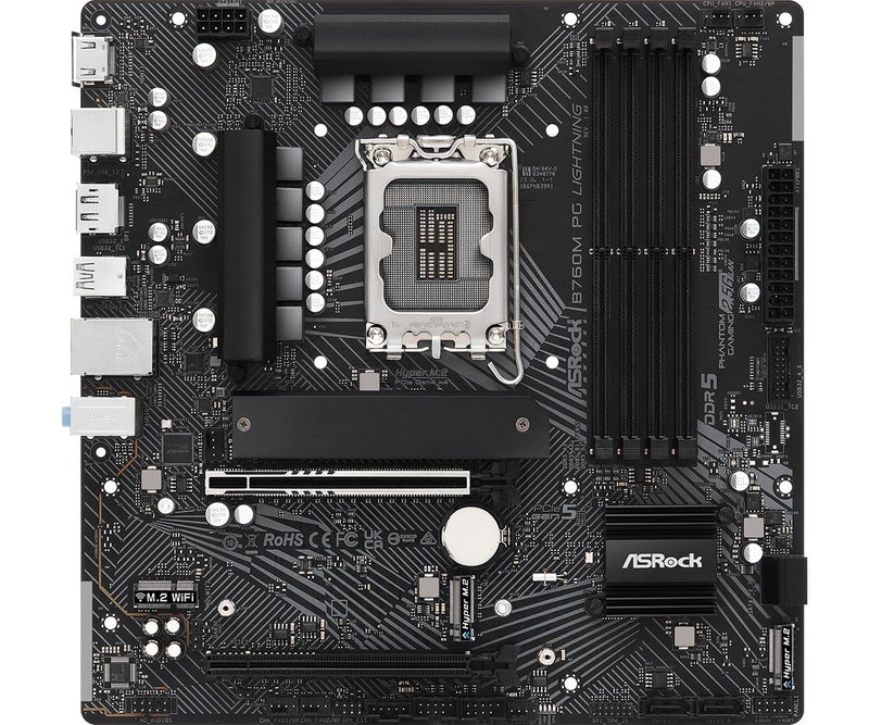 ASRock B760M PG Lightning LGA1700 M-ATX Gaming Motherboard - Image 2