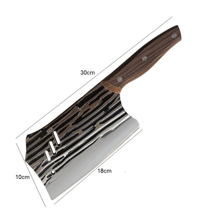 Captoola سكين مطبخ كابتولا 7 بوصة يدوي الصنع شفرة سكين الطهاة سكين تقطيع الفولاذ المقاوم للصدأ سكين جزار سكاكين العظام مقبض ABS سكين تقطيع اللحم والخضروات عبوة من 1 - Image 2