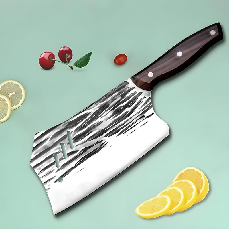 Captoola سكين مطبخ كابتولا 7 بوصة يدوي الصنع شفرة سكين الطهاة سكين تقطيع الفولاذ المقاوم للصدأ سكين جزار سكاكين العظام مقبض ABS سكين تقطيع اللحم والخضروات عبوة من 1 - Image 5