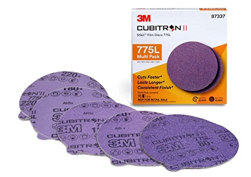 3M Cubitron II Stikit Film Disc 775L, 87337, 5 in x NH, 80+ to 220+, 15 per Pack - Image 5