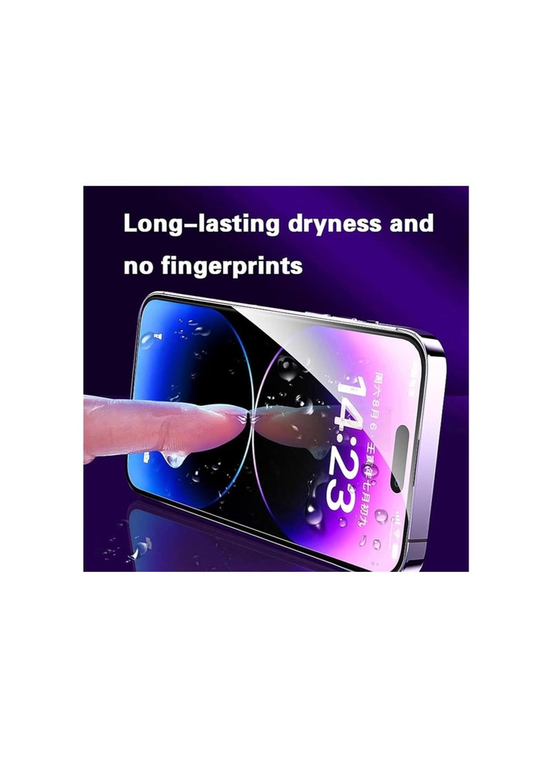 Generic - Funcat Screen Protector, Invisible Artifact Screen Protector - Dust Free Without Bubbles for 12/13/14/15 Pro Max (Privacy Film, 14) - Image 1