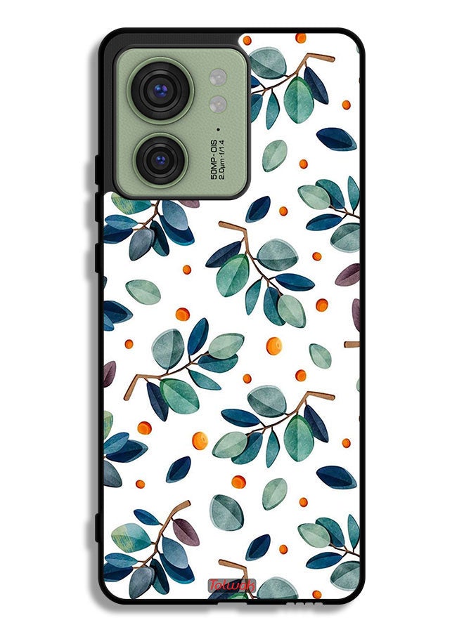 Tolwak Motorola Edge 40 Protective Case Cover Leaves - Image 1