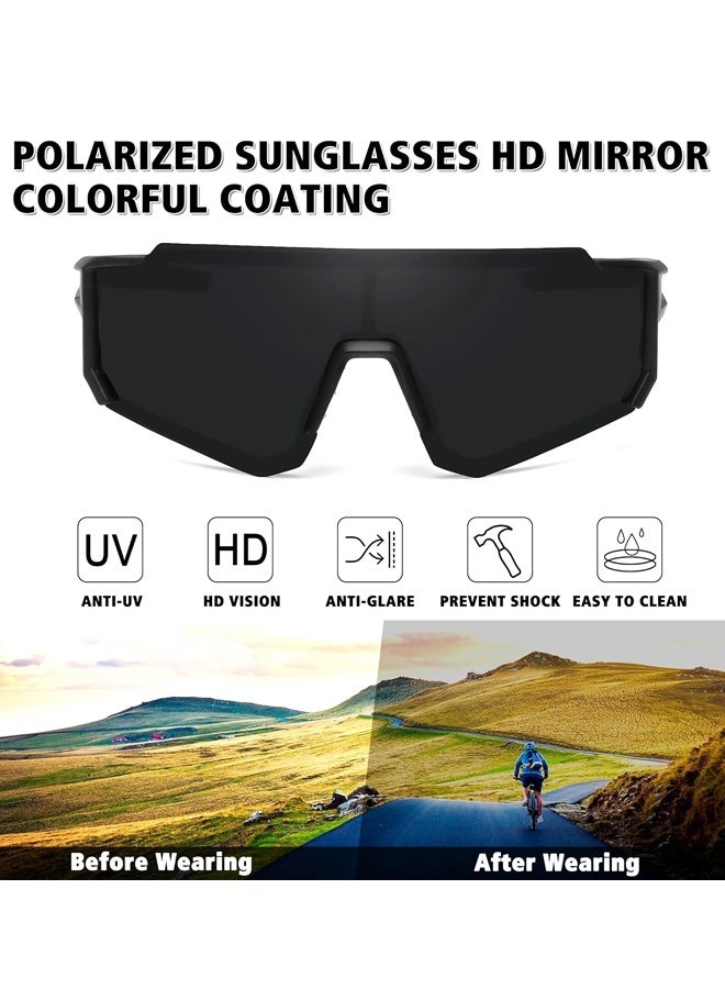 نظارات شمسية رياضية مستقطبة للرجال والنساء، نظارات شمسية للقيادة وصيد الأسماك وركوب الدراجات الجبلية وحماية من الأشعة فوق البنفسجية 400 - Image 2
