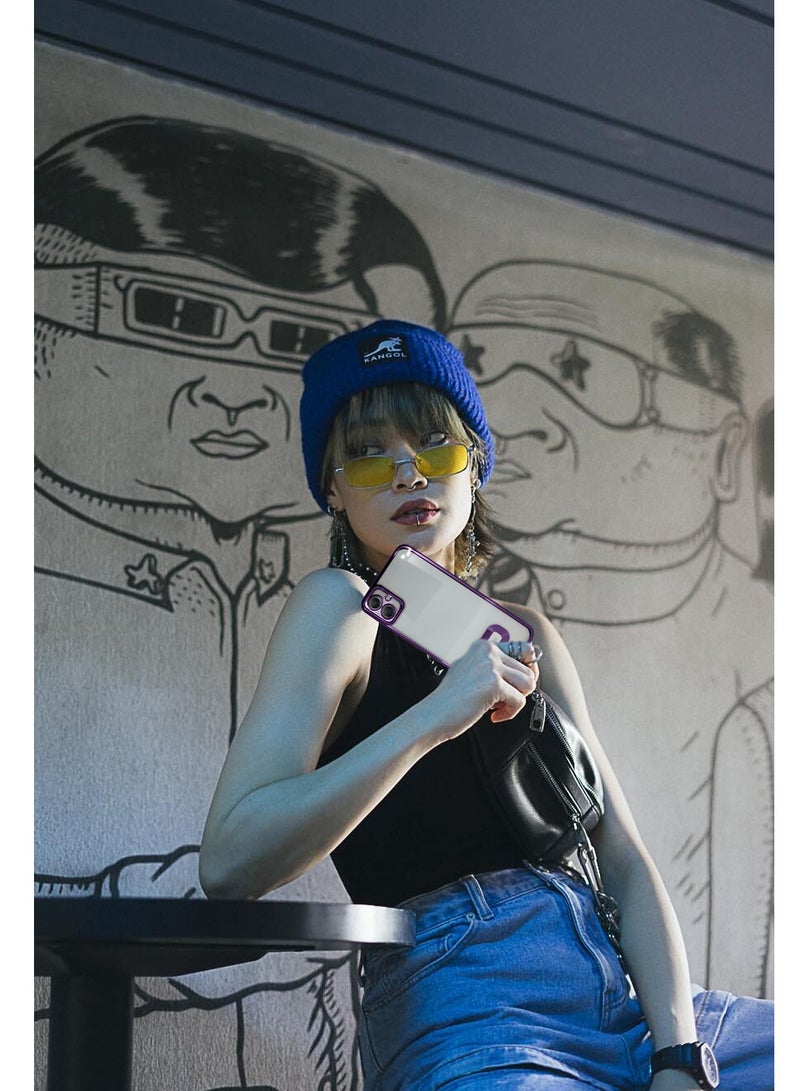 Wtech Shockproof Luxury Plating Hybrid PC Case Cover For Samsung Galaxy A05 4G 2023 Eggplant Purple - Image 4