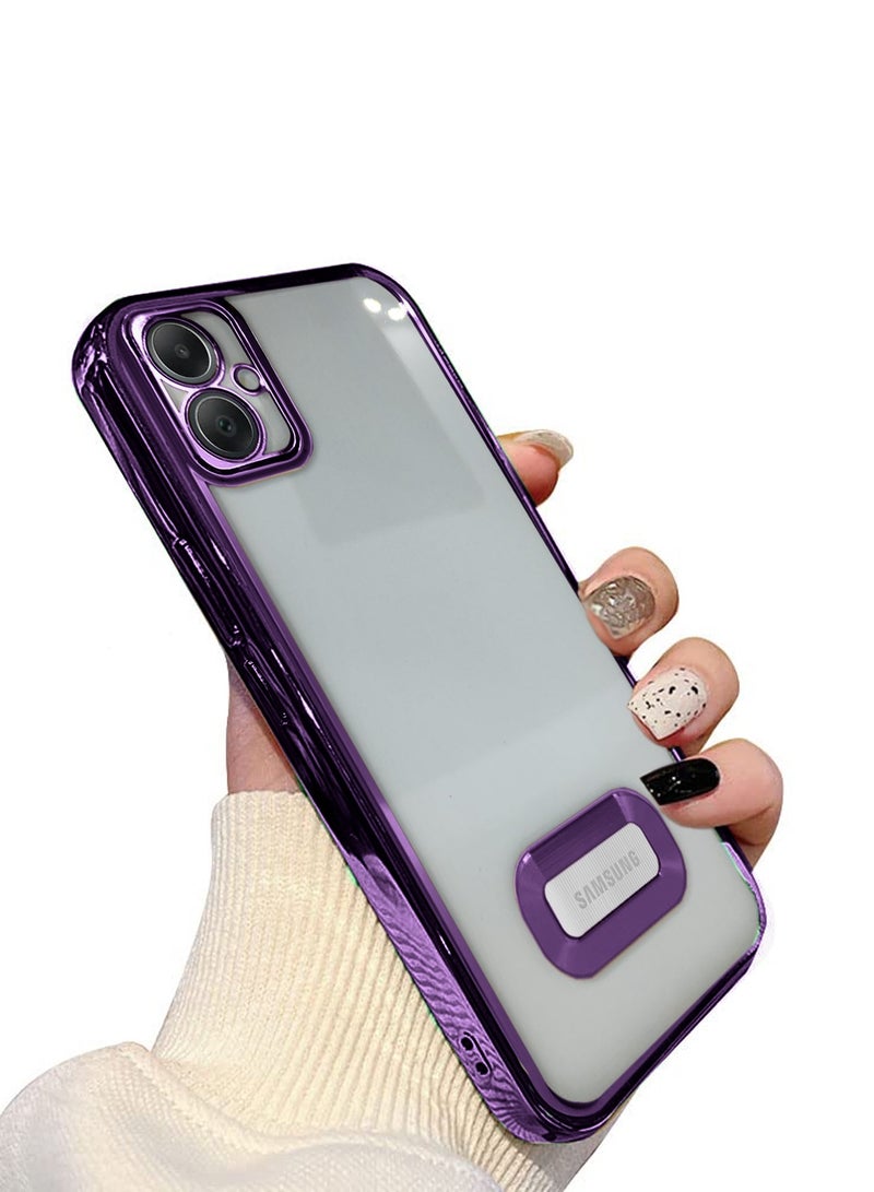 Wtech Shockproof Luxury Plating Hybrid PC Case Cover For Samsung Galaxy A05 4G 2023 Eggplant Purple - Image 2
