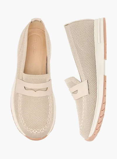 Flora Bella By Shoexpress Women Mesh Slip-On Loafers with Cutout Detail