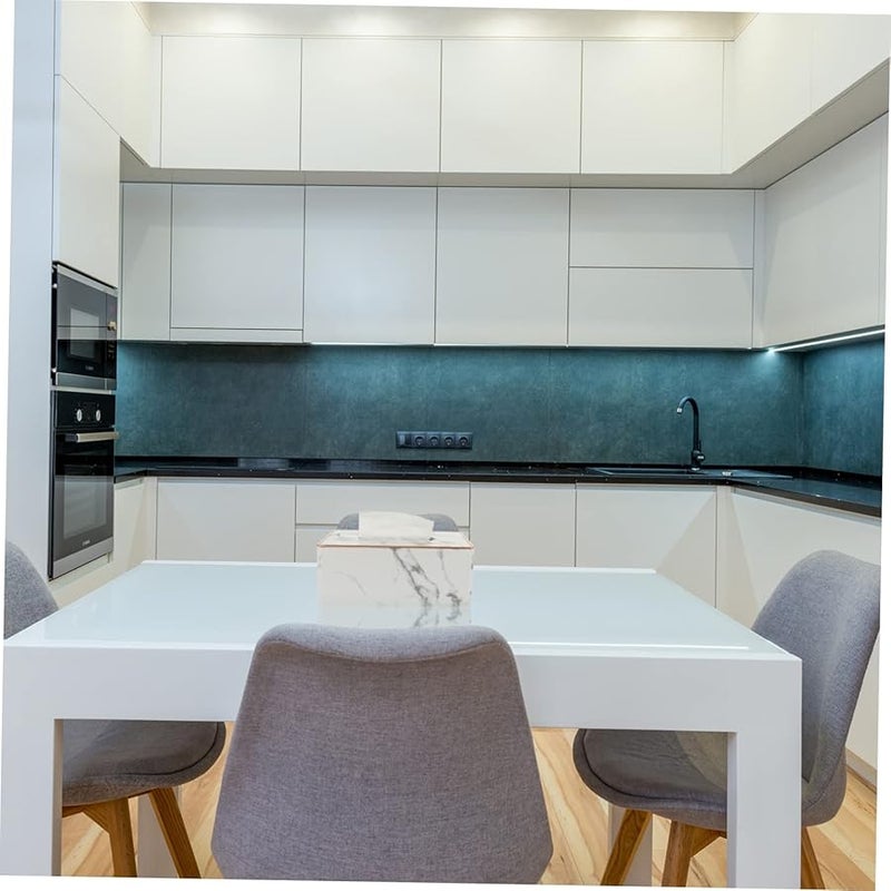 Faux Leather Marbling Tissue Box Holder Multifunctional Storage Case for Living Room Bathroom - Image 4