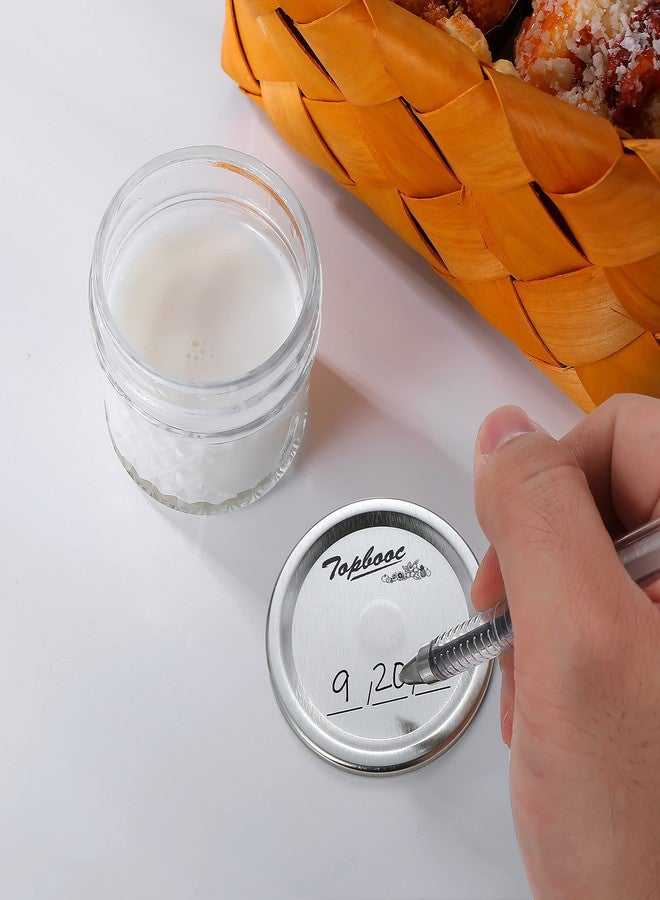 Topbooc 150 - Count,Regular Mouth Canning Lids for Ball, Kerr Jars - Split-Type Metal Mason Jar Lids for Canning - Food Grade Material, 100% Fit & Airtight for Regular Mouth Jars - Image 4