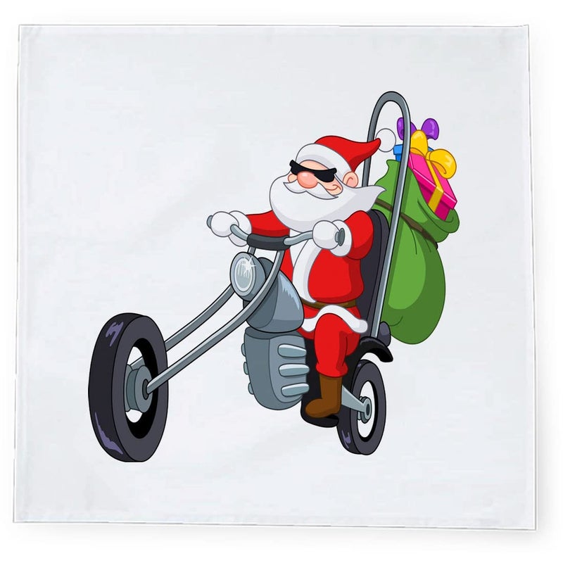 Khakee مناديل طاولة حرير بموضوع عيد الميلاد 6 قطع 10x10 لتزيين عيد الميلاد زينة عيد الميلاد هدية عيد الميلاد xmas21047 - Image 3