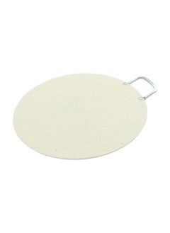drobina Turkish granite tray with a  handle 40 cm cream  - Image 2