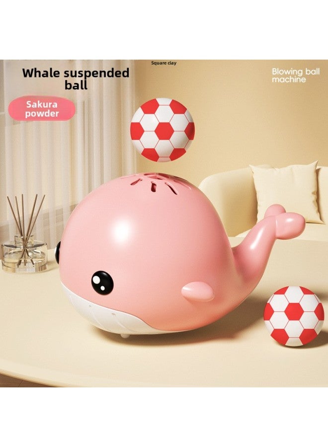 Whale Suspension Ball Baby Concentration Training Children Early Education Boys And Girls 0-1 Years Old 2 Baby Toys Wholesale-Specifications:Blue Whale + Pink Whale Ball Blowing Machine-8 Balls - Image 4