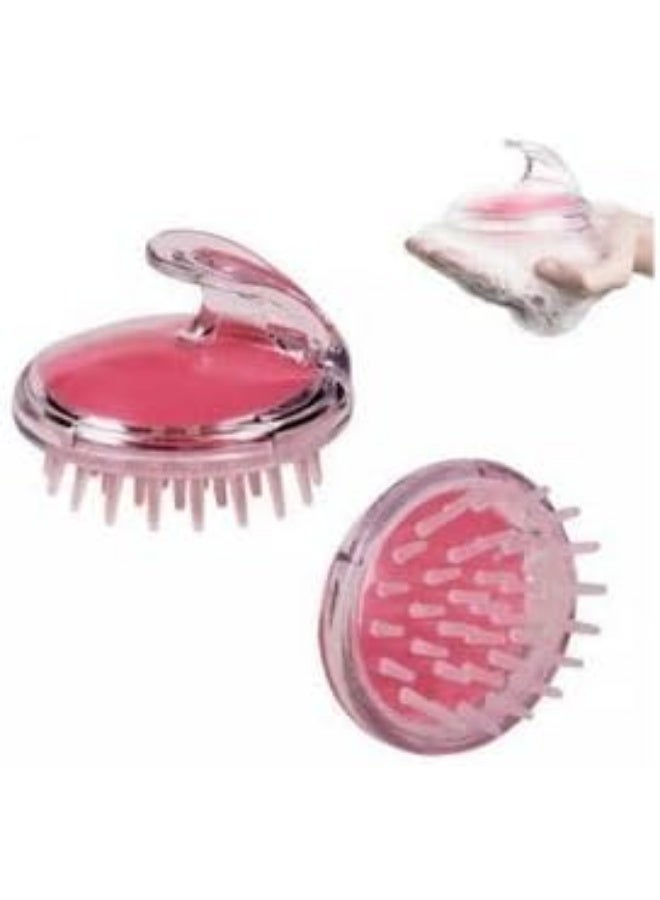 Scalp Massager Brush with Soft Silicone Bristles - Perfect for Washing Hair and Invigorating Scalp for Deeper Cleansing and Relaxing Care - for Wet and Dry Hair (Random Color) - Image 2