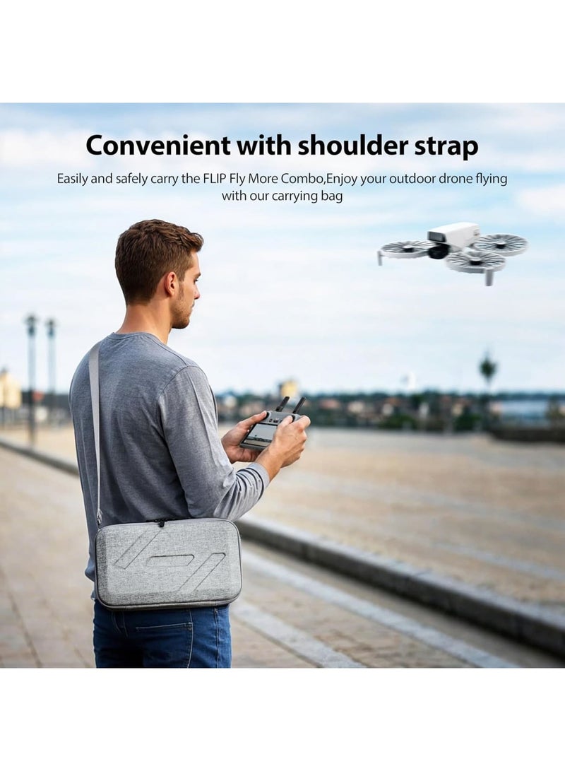 Flip Case, Portable Shoulder Bag for DJI Flip Fly More Combo, Support 3 Batteries, RC 2/N3 Remote Controller Case for DJI Flip Accessories - Image 5