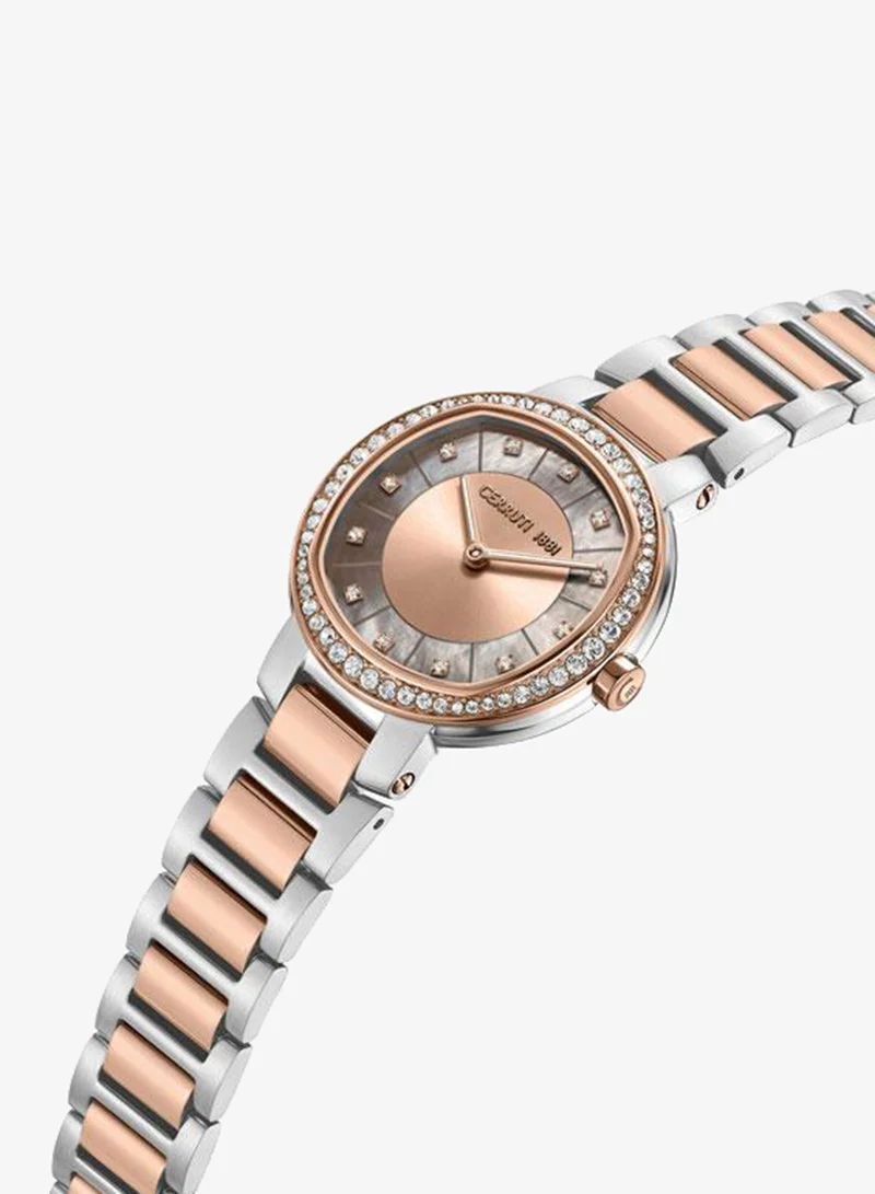 شيروتي 1881 Bellegra 32mm Pink Mother-of-pearl Dial Quartz Analog Watch For Women