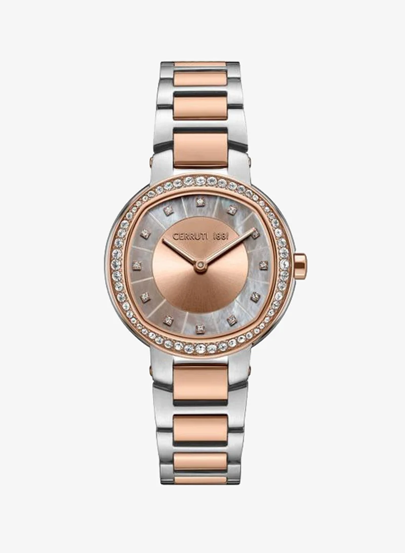 شيروتي 1881 Bellegra 32mm Pink Mother-of-pearl Dial Quartz Analog Watch For Women